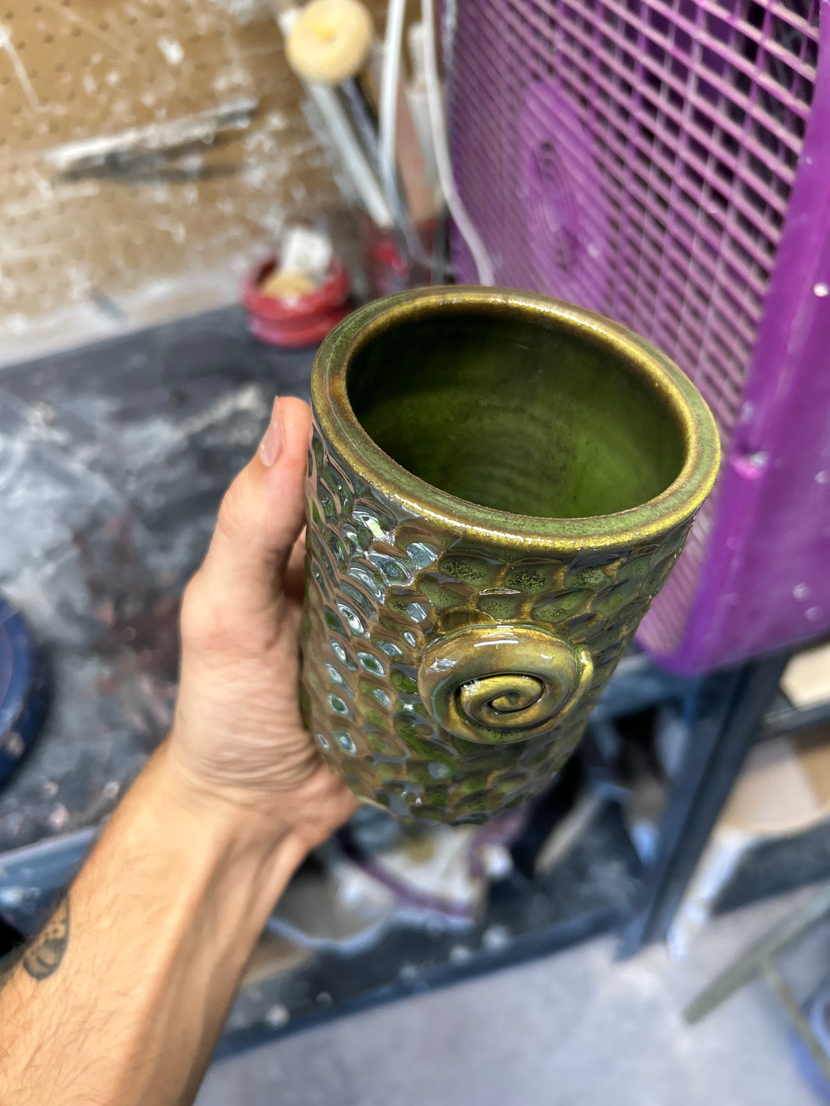 Spiral Tall Glass 1