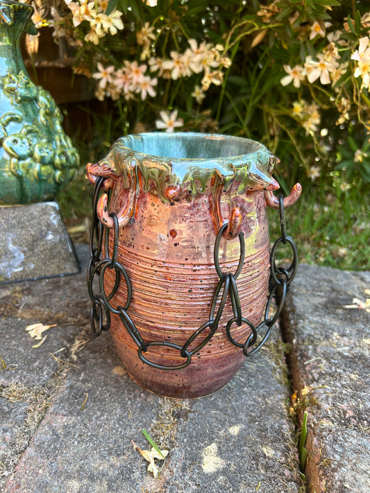 Chained Plum Vase