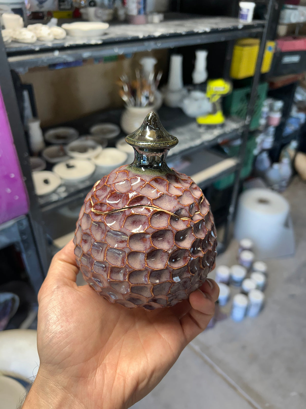 Purple Dragon Egg Jar