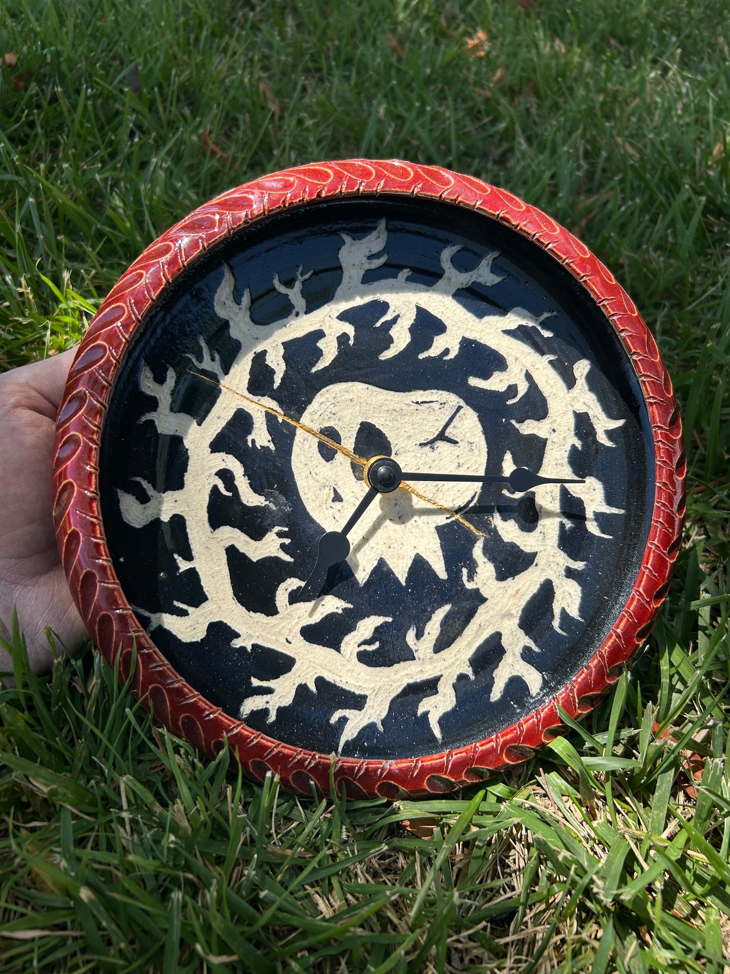 Kintsugi Flame Clock