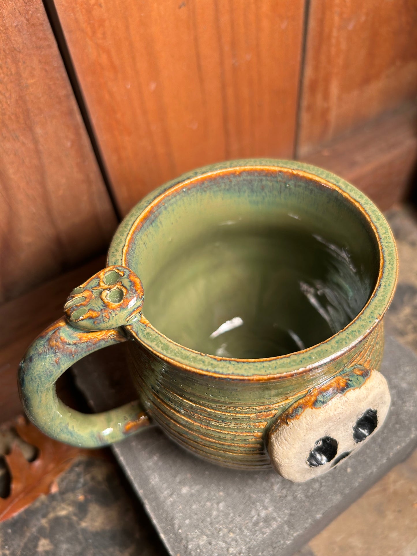 Green Skull Mug