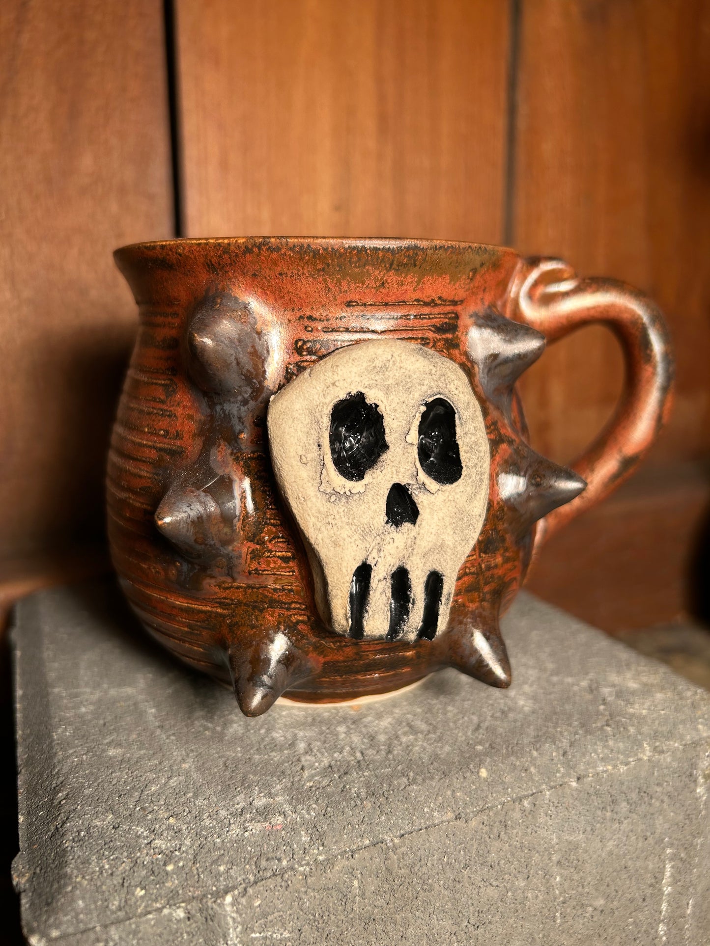 Spiky Skull Mug