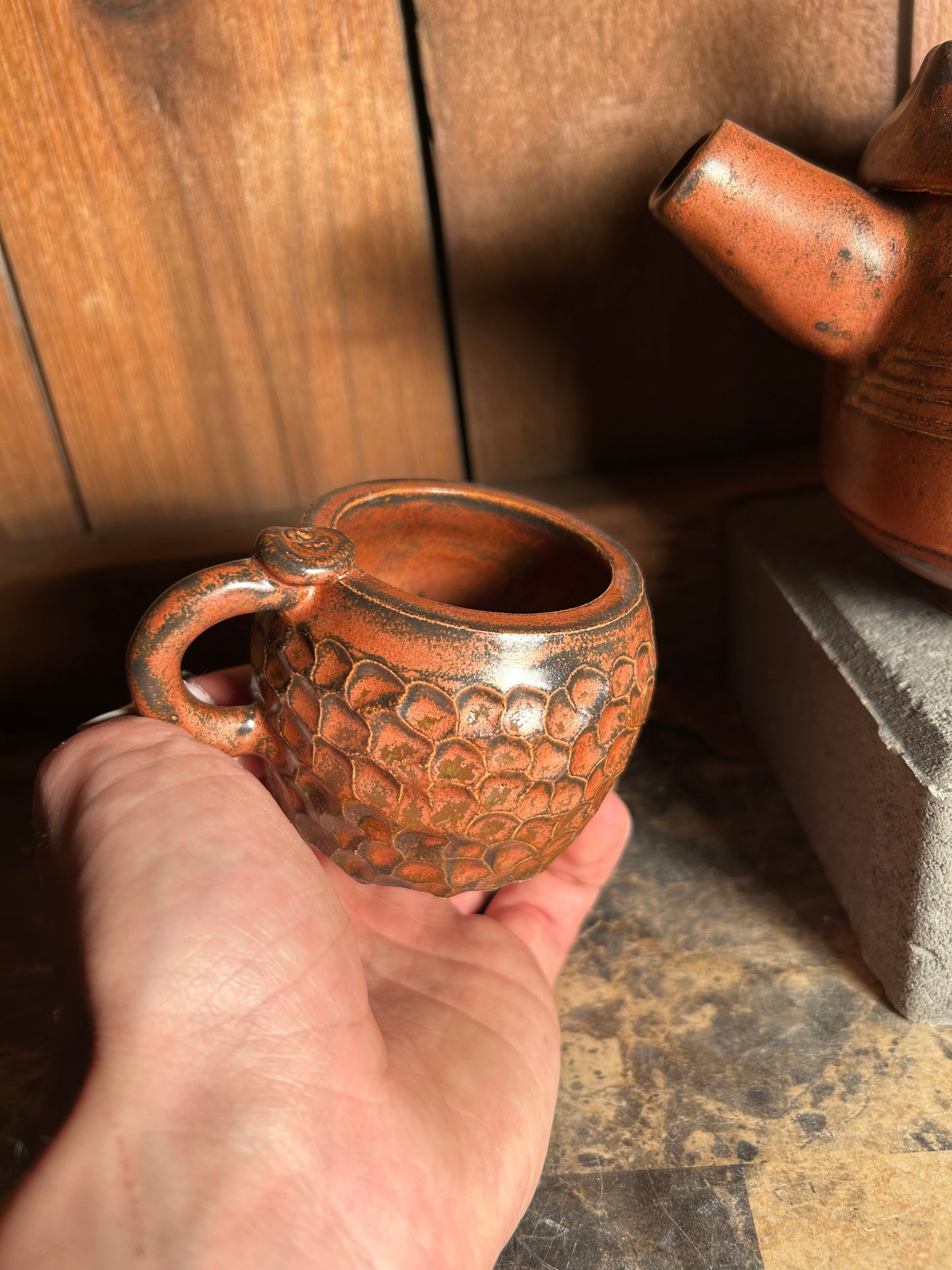 Copper Teapot Set