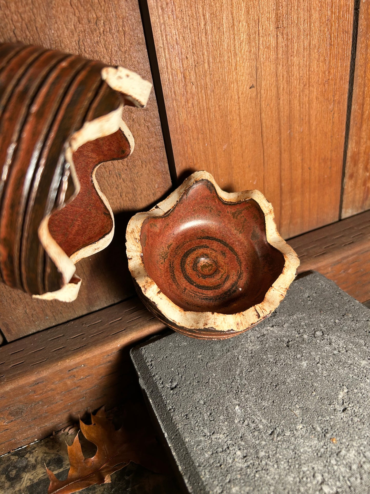 Copper Skull Incense Holder