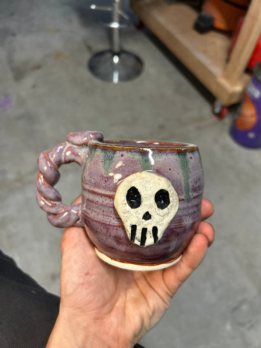 Purple Skull Mug
