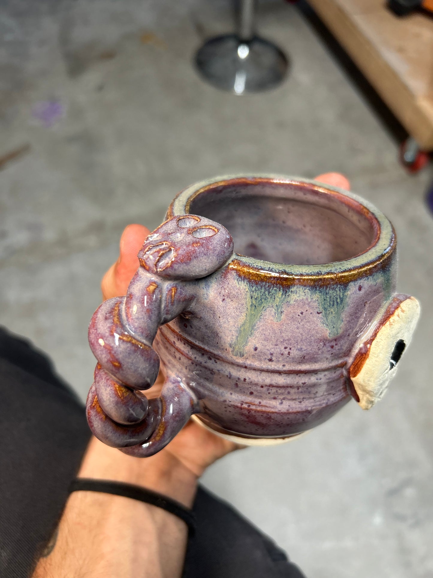 Purple Skull Mug