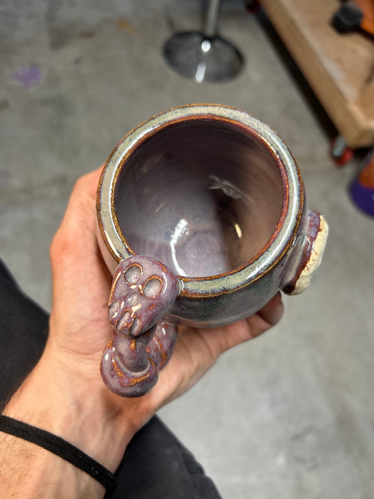 Purple Skull Mug