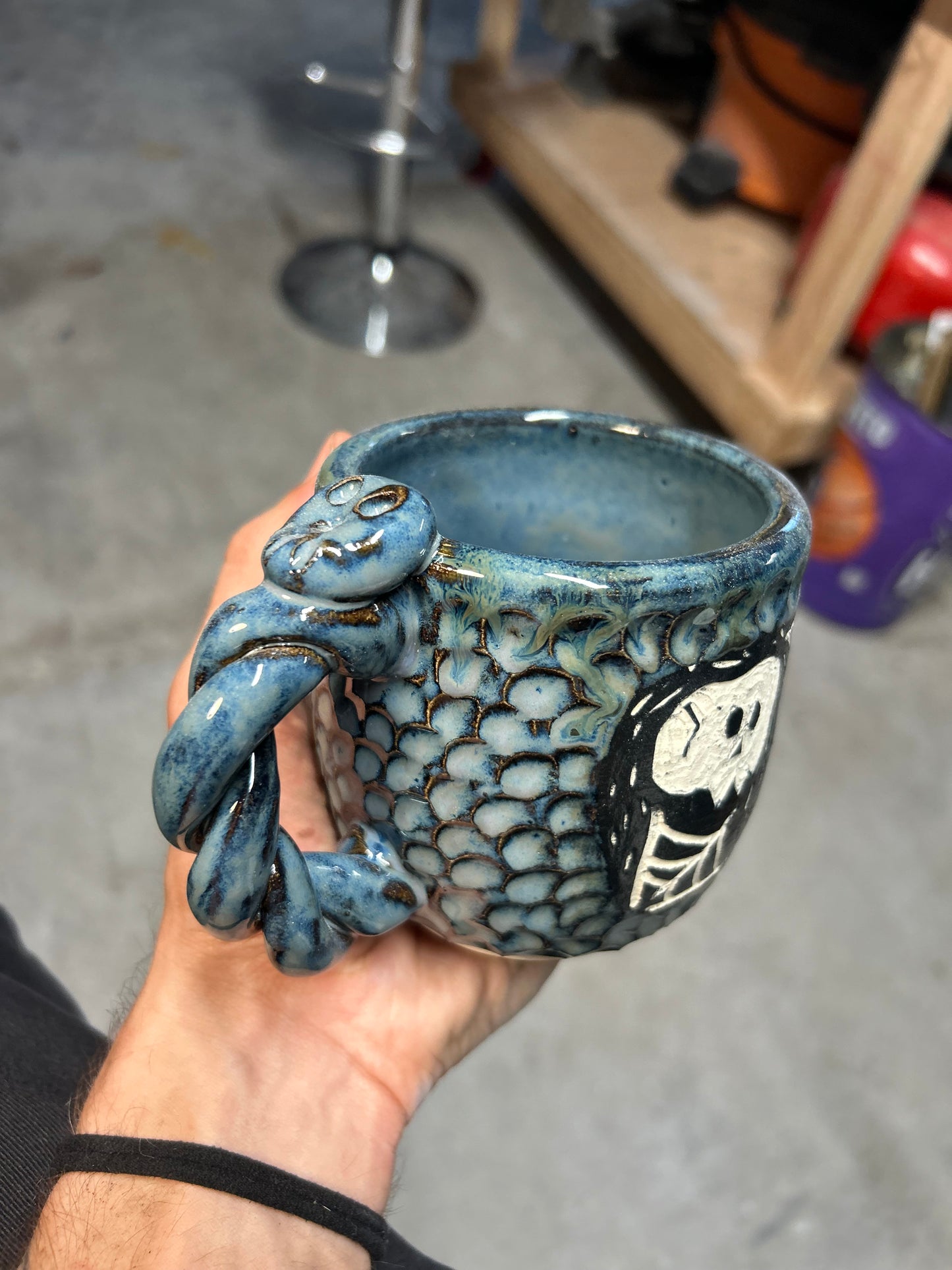 Double Skull Mug