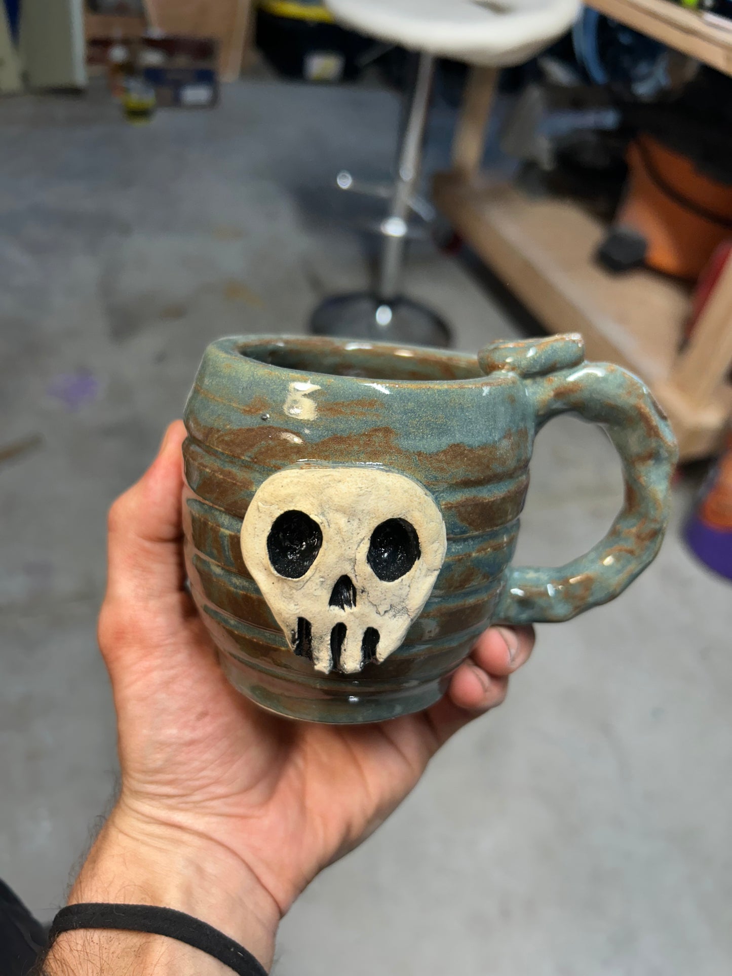 Mossy Skull Mug