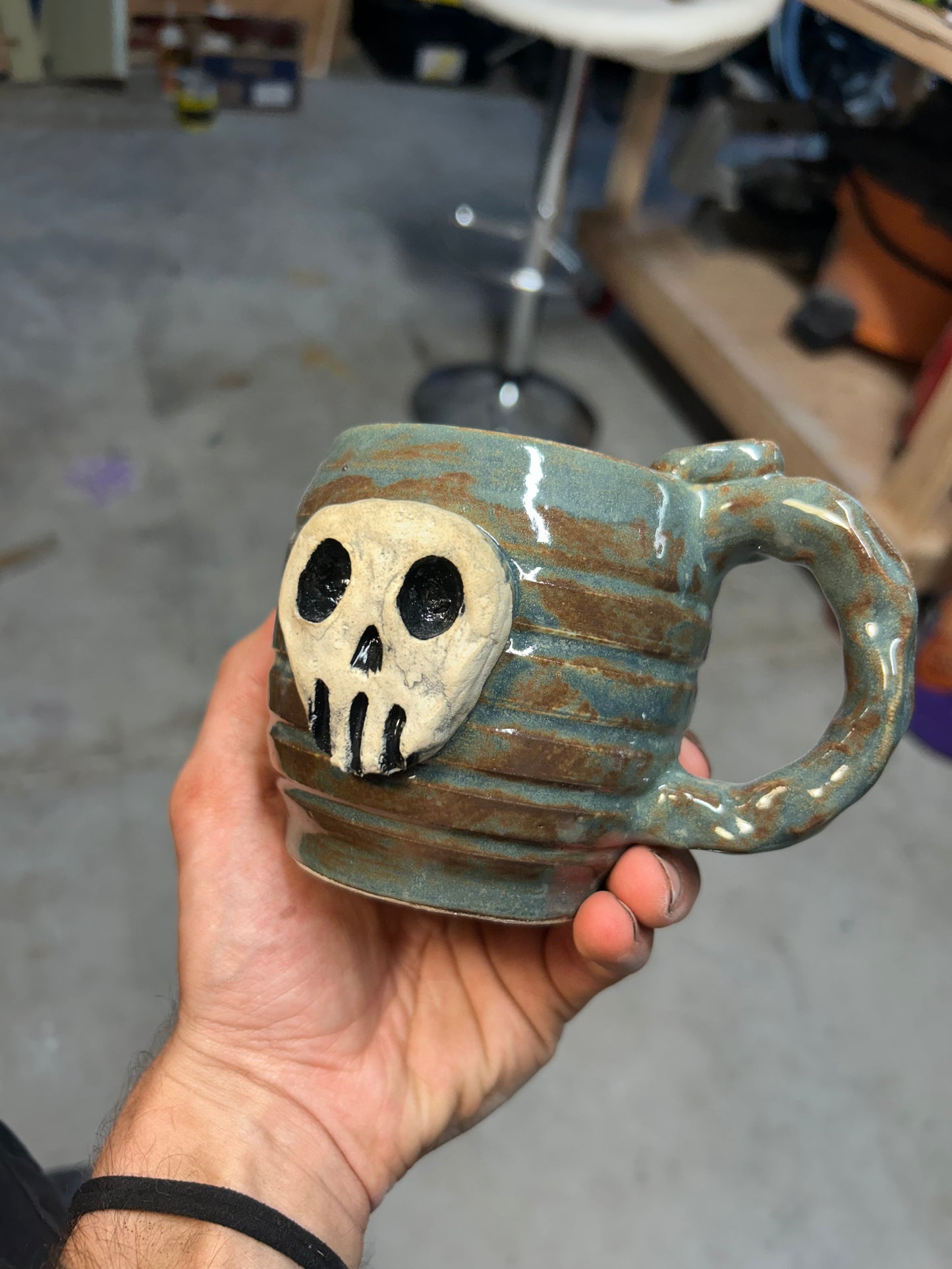 Mossy Skull Mug