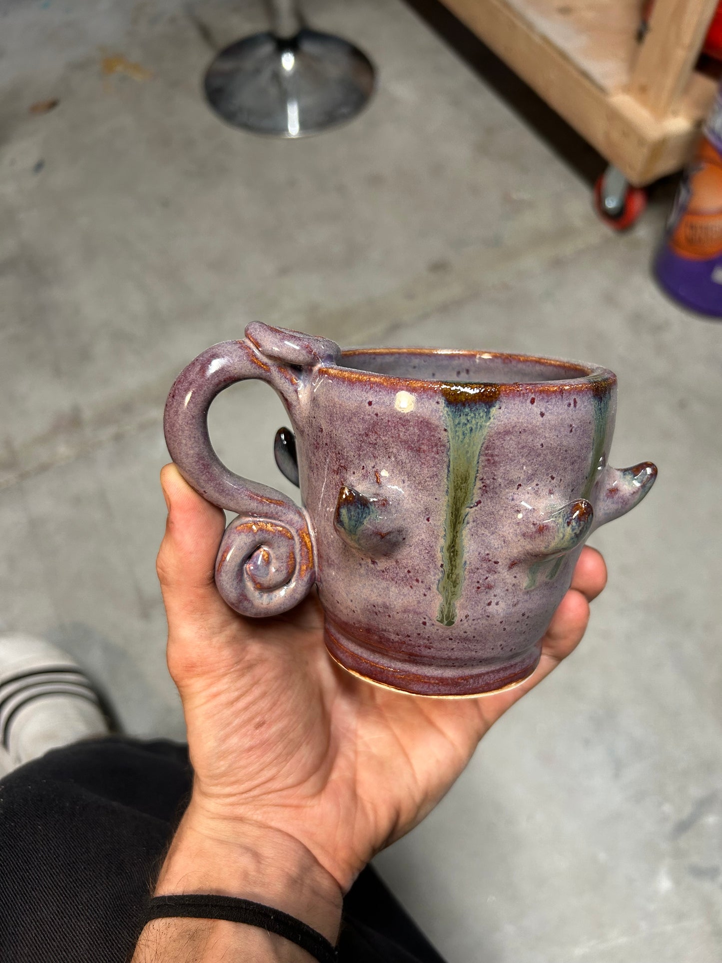 Spiky Purple Mug
