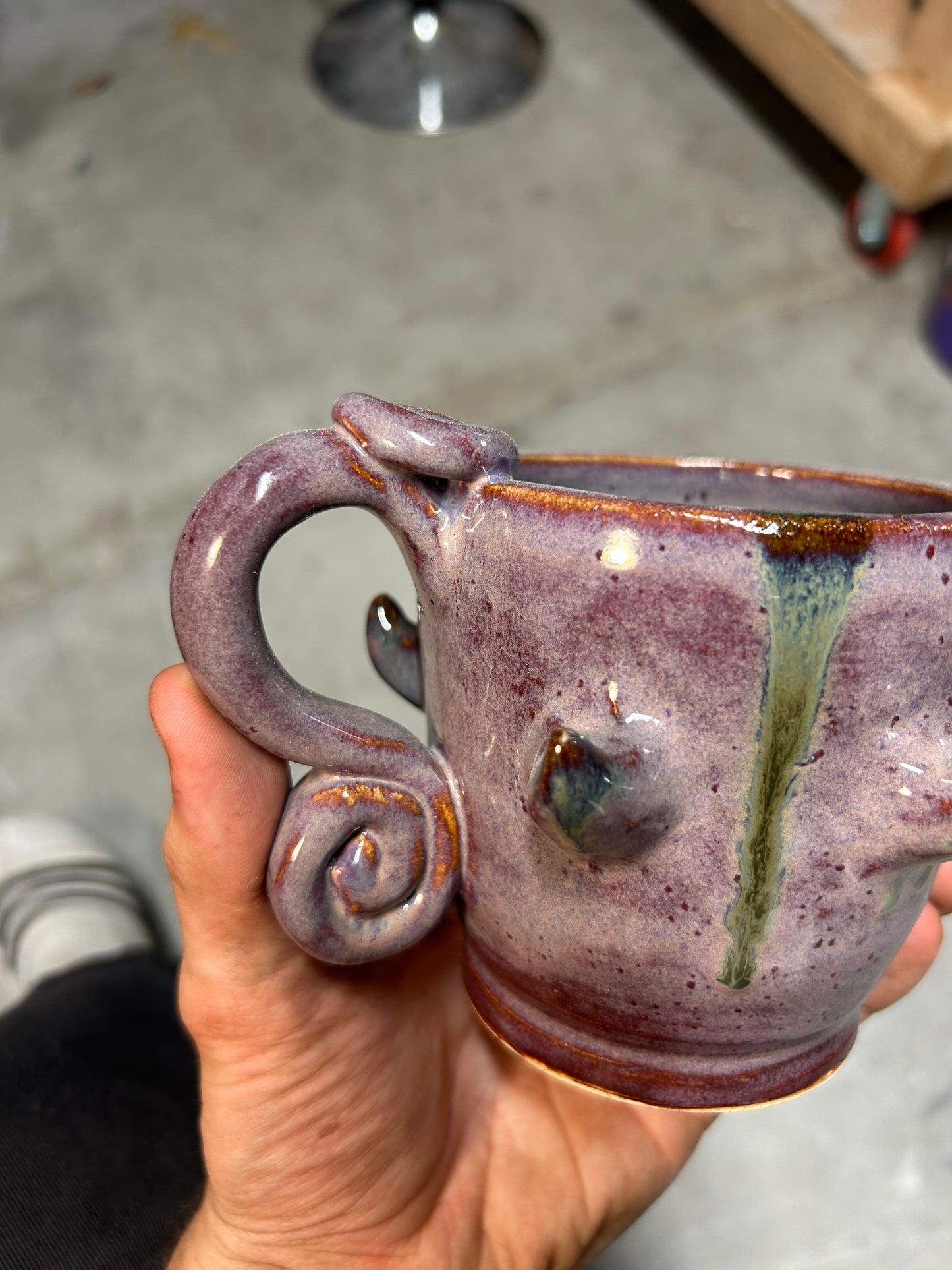 Spiky Purple Mug