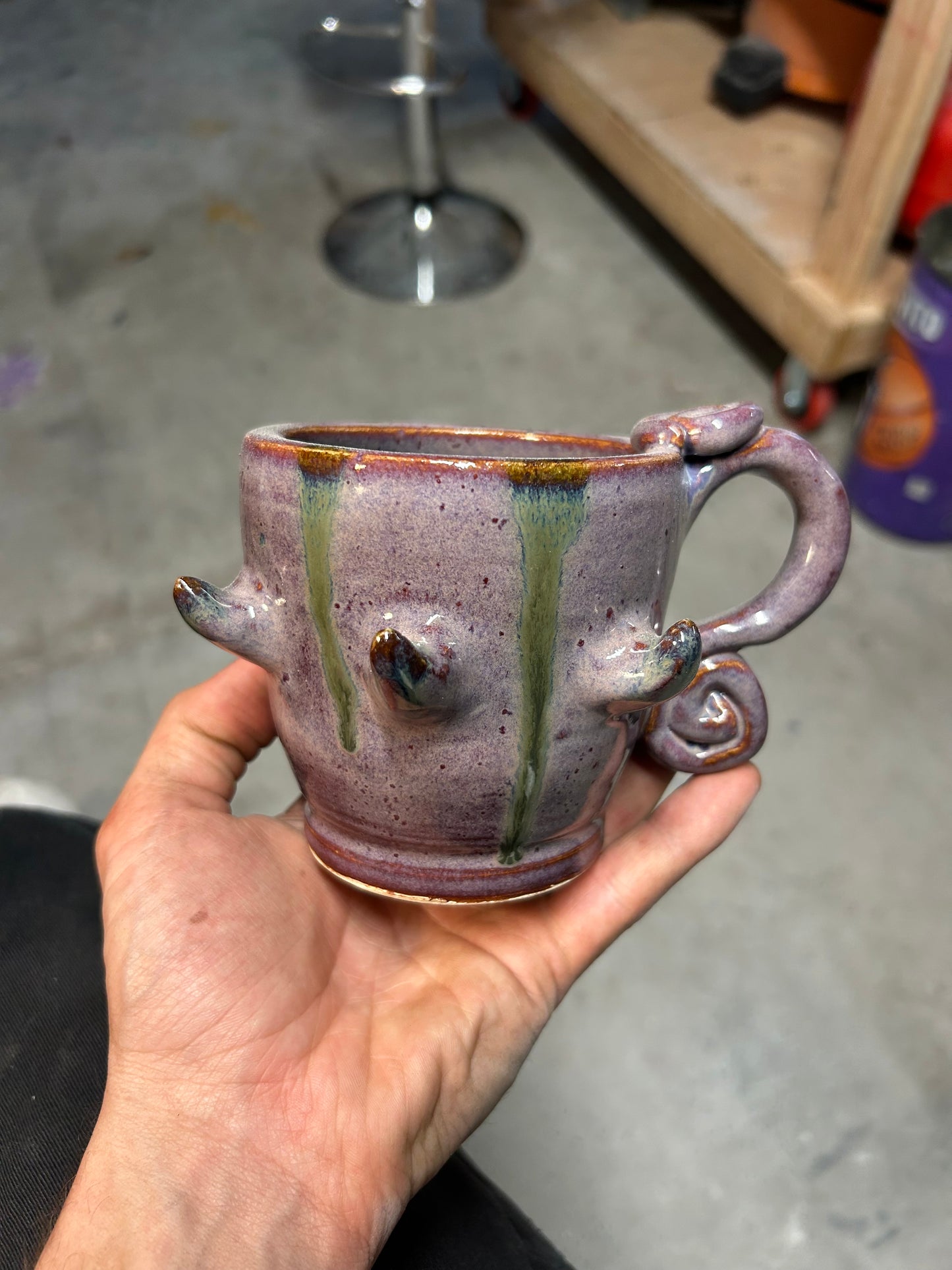 Spiky Purple Mug