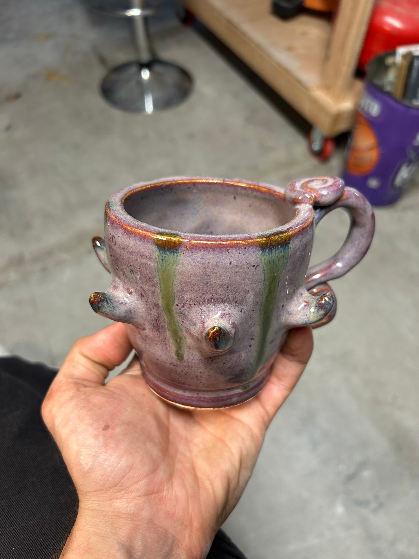 Spiky Purple Mug