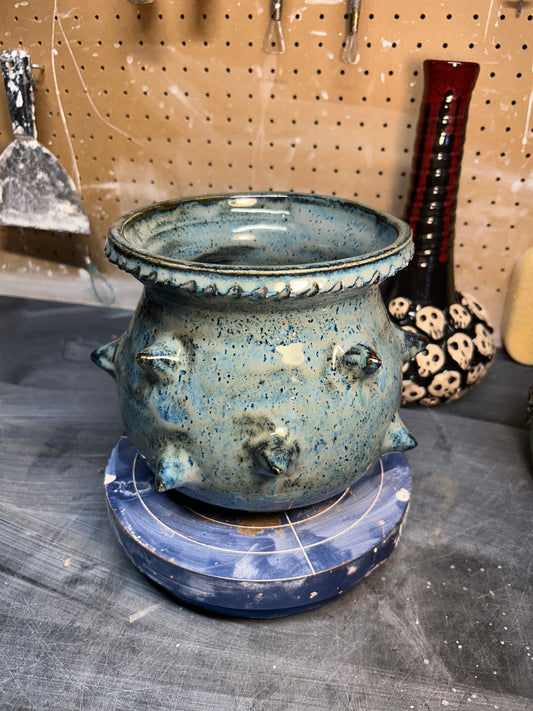 Spiky Blue Planter