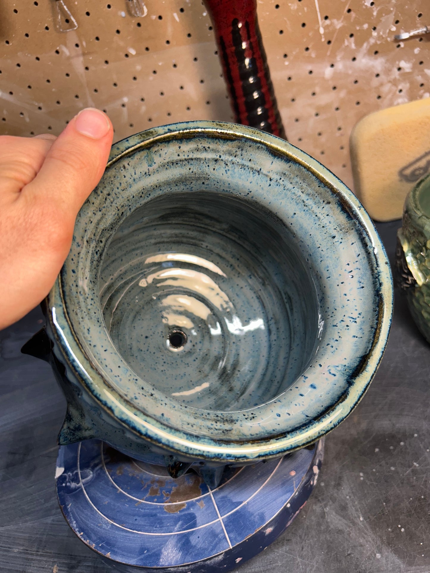 Spiky Blue Planter