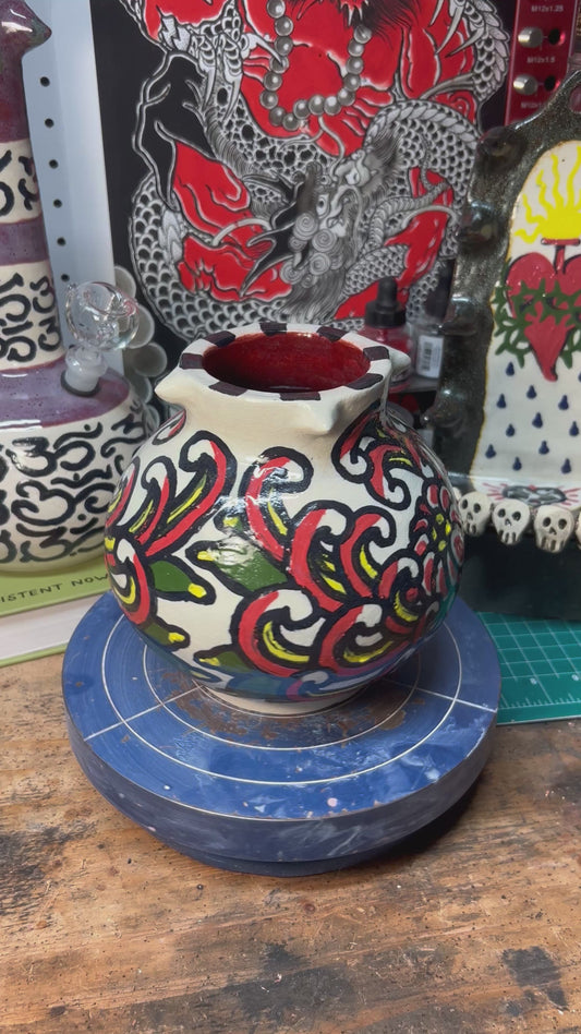 Chrysanthemum Moonjar